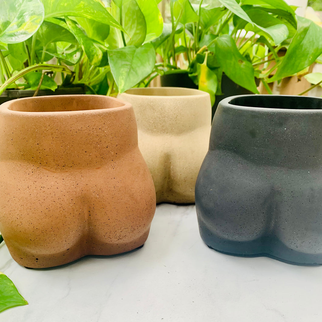 Concrete Booty Candle + Planter