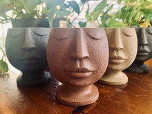 Load image into Gallery viewer, Concrete Zen Face Candle + Planter
